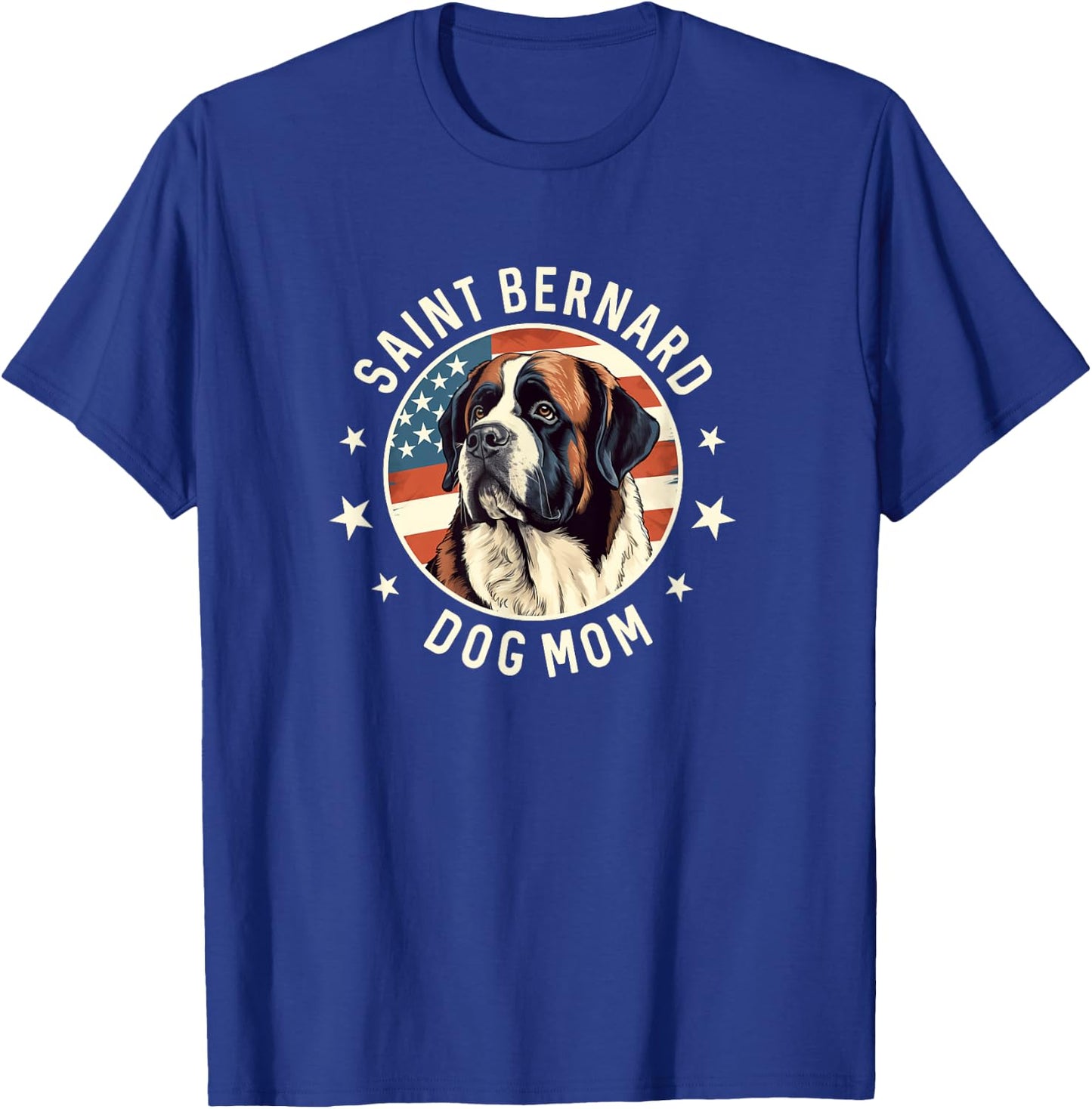 Saint Bernard Gifts Women, St. Bernard Dog Mom T-Shirt - T-Shirt | Royal