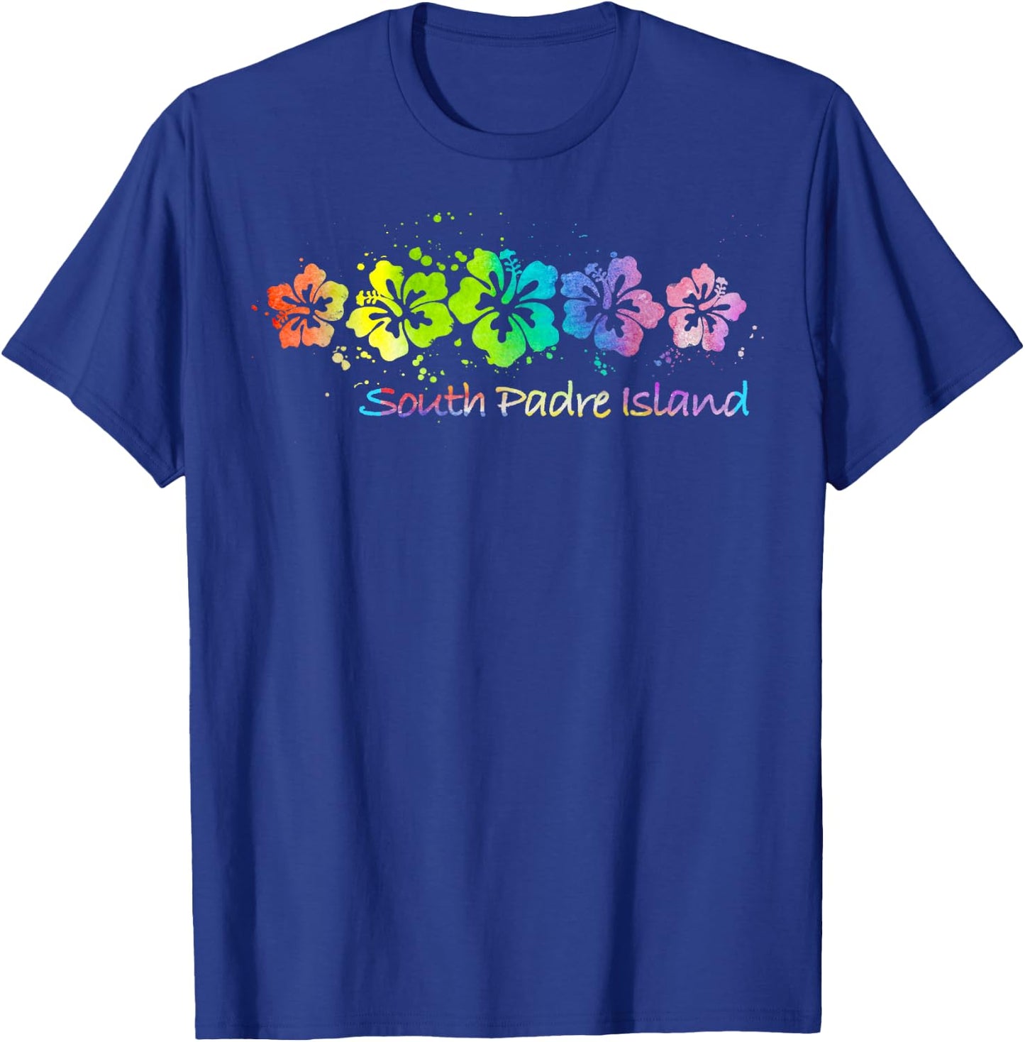 South Padre Island, TX Watercolor Beach & Surf T-Shirt - T-Shirt | Royal