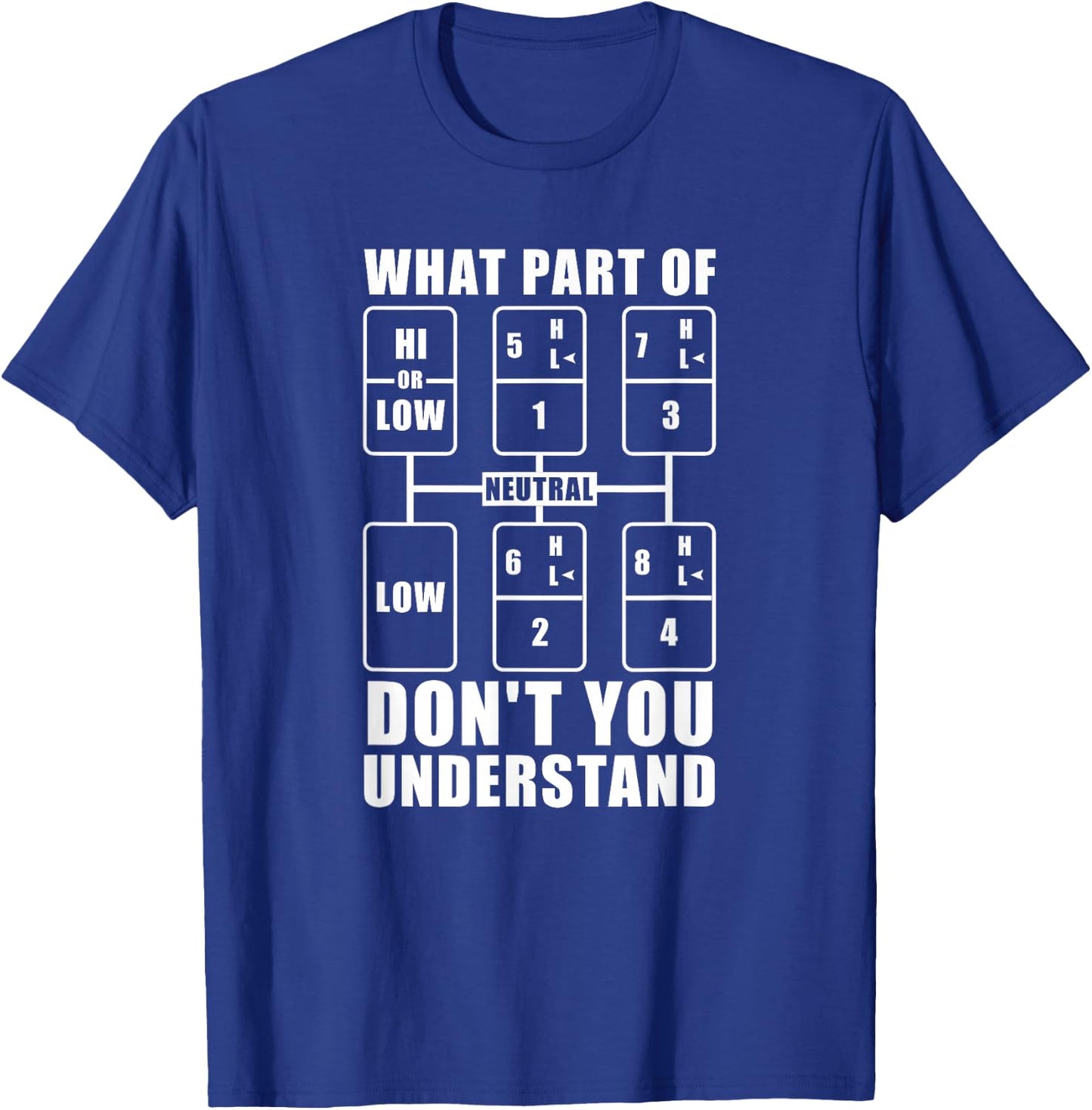 Truck Driver Truck Driver - Truck Driver T-Shirt - T-Shirt | Royal