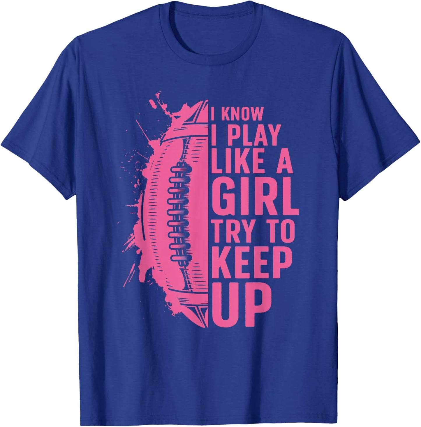 Cool Football Girls Football Player Coach Sports T-Shirt - T-Shirt | Royal