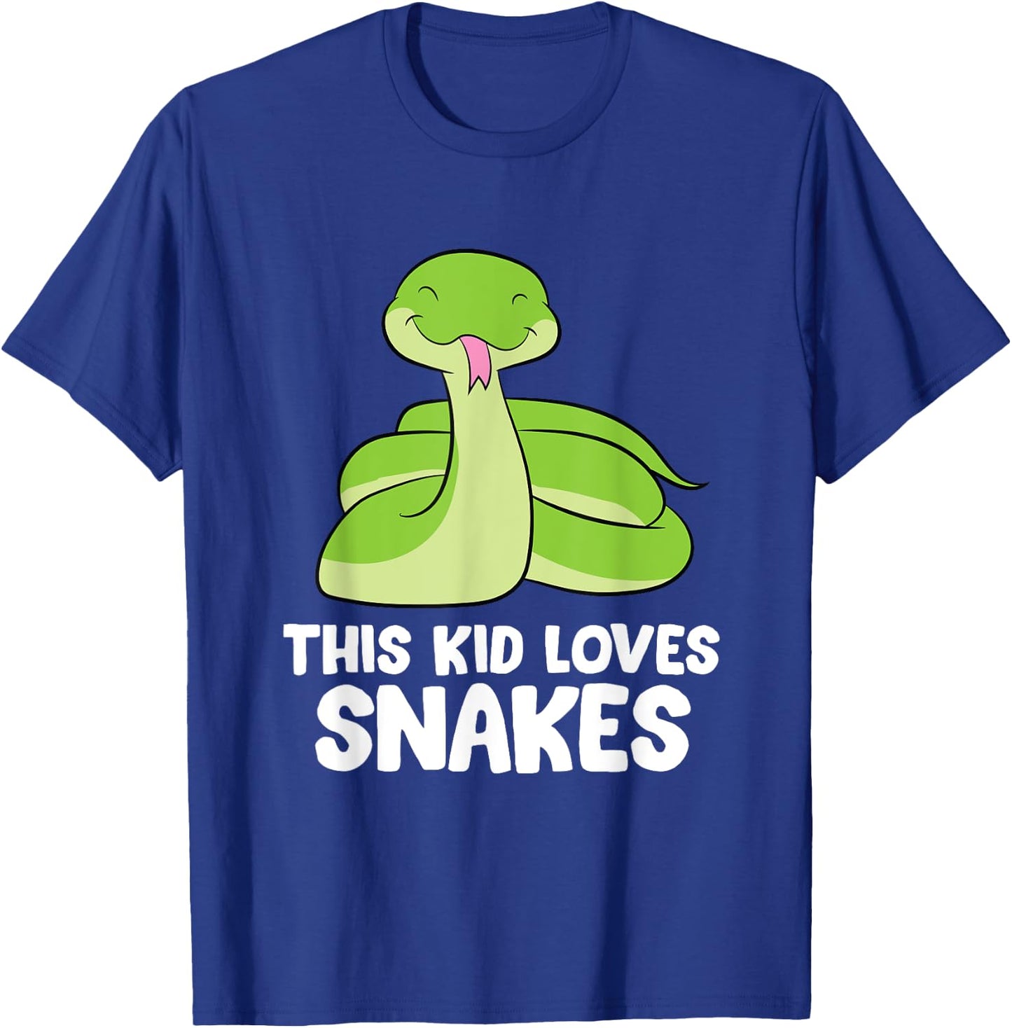 This Kid Loves Snakes Toddlers Kids Snakes T-Shirt - T-Shirt | Royal