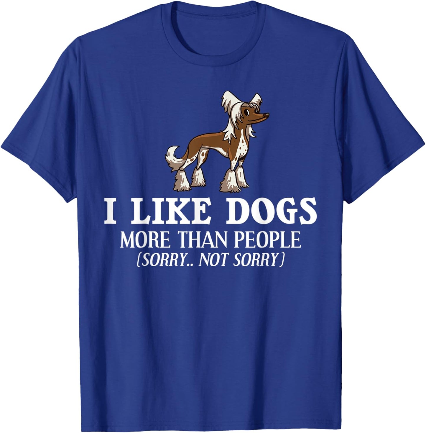Chinese Crested Powderpuff Dog Gift Puppies Owner Lover T-Shirt - T-Shirt | Royal