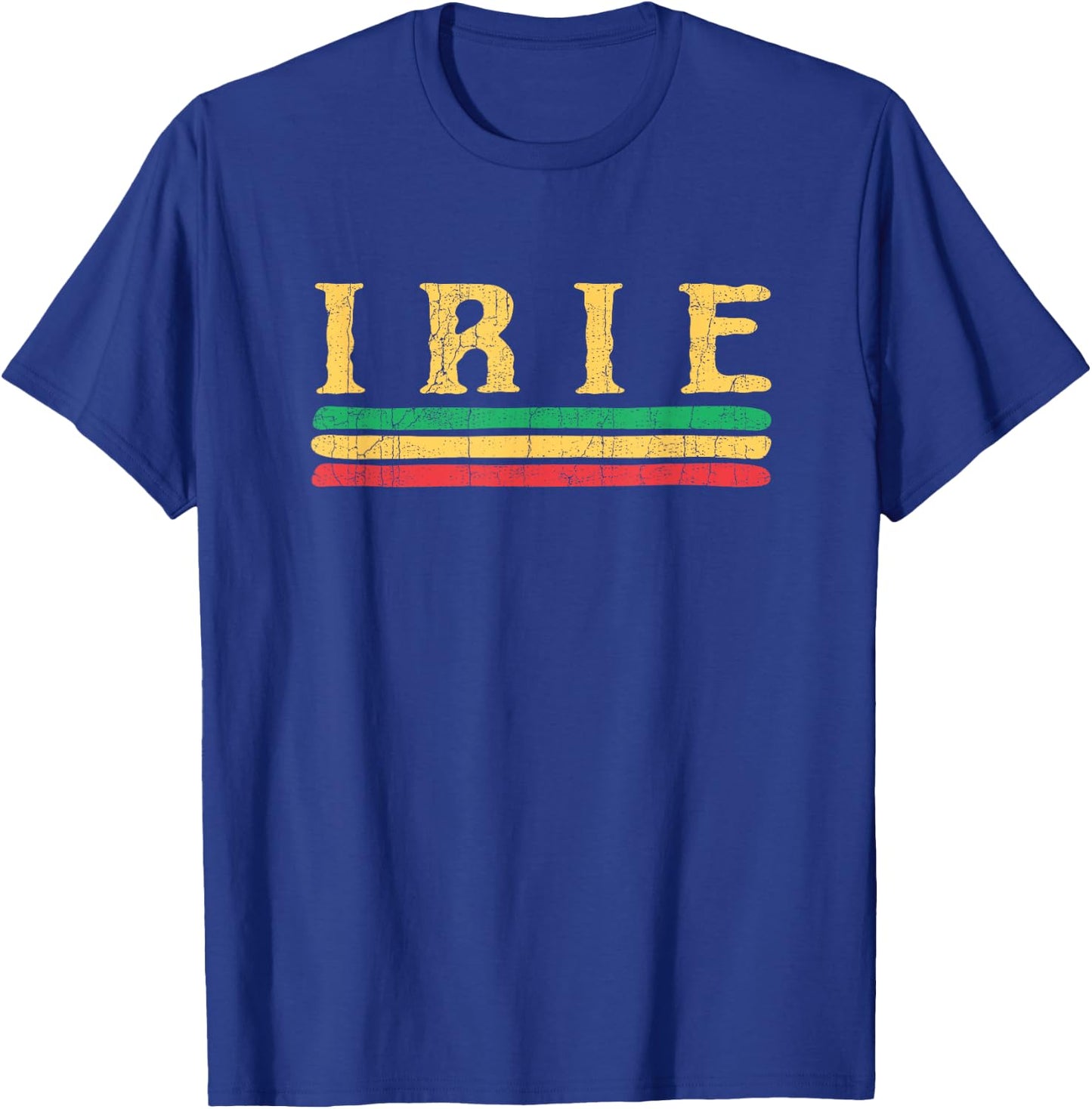 Irie Rasta Reggae Rastafari Funny Jamaica jamaican T-Shirt - T-Shirt | Royal