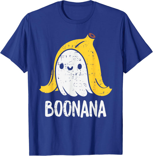 Cute Ghost Banana Halloween Costume Funny Kids Women Boonana T-Shirt - T-Shirt | Royal
