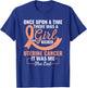 Girl Who Kicked Uterine Cancer Peach Ribbon Warrior T-Shirt - T-Shirt | Royal
