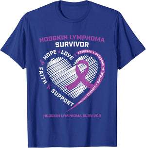 Cancer Survivor Shirts Hodgkin's Lymphoma Survivor T-Shirt - T-Shirt | Royal
