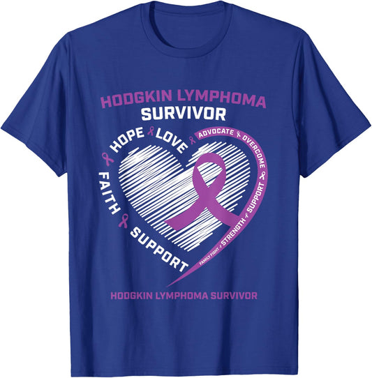 Cancer Survivor Shirts Hodgkin's Lymphoma Survivor T-Shirt - T-Shirt | Royal