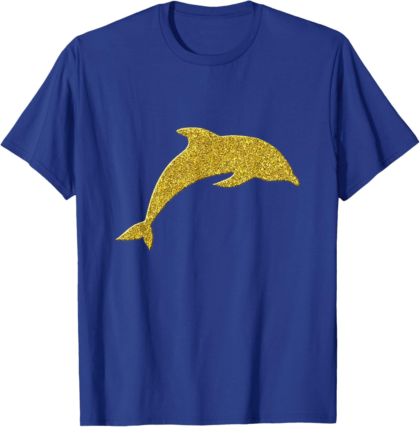 Dolphin Fish Vintage Golden Retro Symbol T-Shirt - T-Shirt | Royal