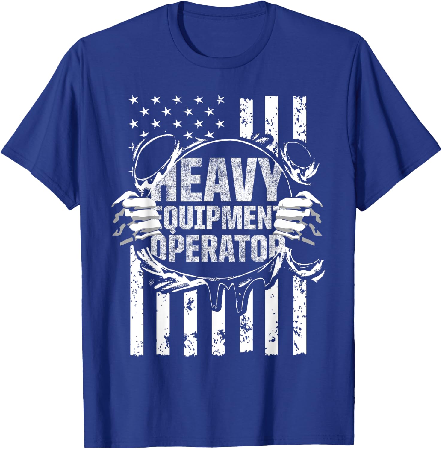 Heavy Equipment Operator America Funny Driver T-Shirt - T-Shirt | Royal