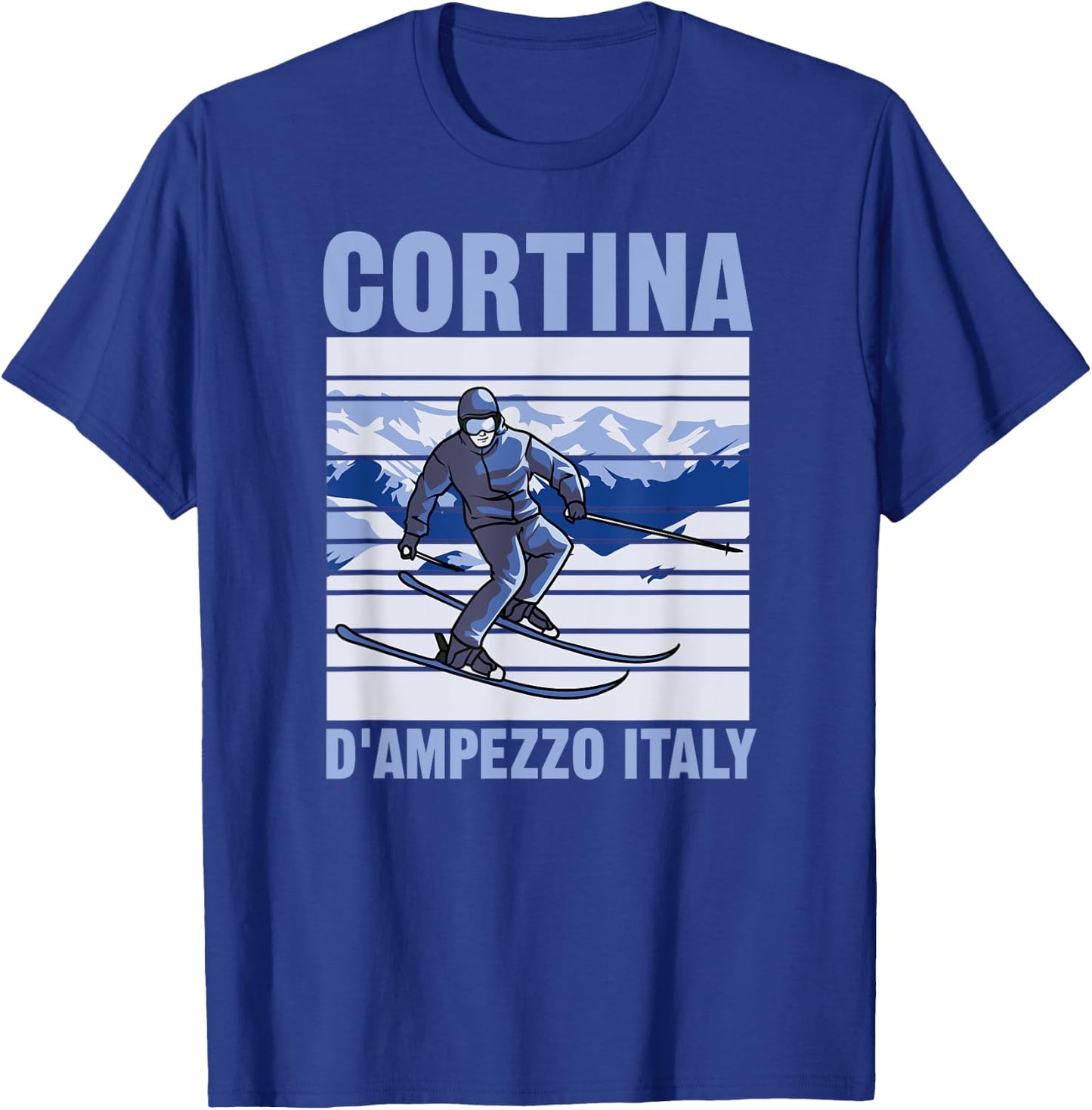 Cortina d'Ampezzo Italy Ski T-Shirt - T-Shirt | Royal