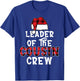 Leader of The Cousin Crew Pajamas Funny Xmas Buffalo Plaid T-Shirt - T-Shirt | Royal