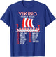 Viking World Tour Danish Viking Ship Denmark Viking T-Shirt - T-Shirt | Royal