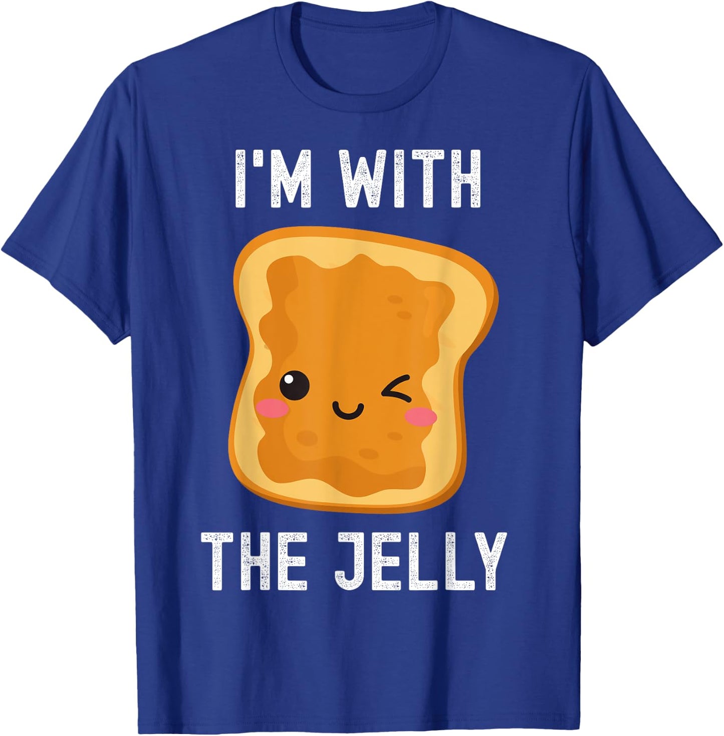 Funny Peanut Butter & Jelly Matching His & Hers Couples T-Shirt - T-Shirt | Royal