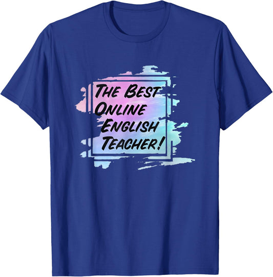 Online Teacher Gift The Best Online Internet Teacher Men Women T-Shirt - T-Shirt | Royal