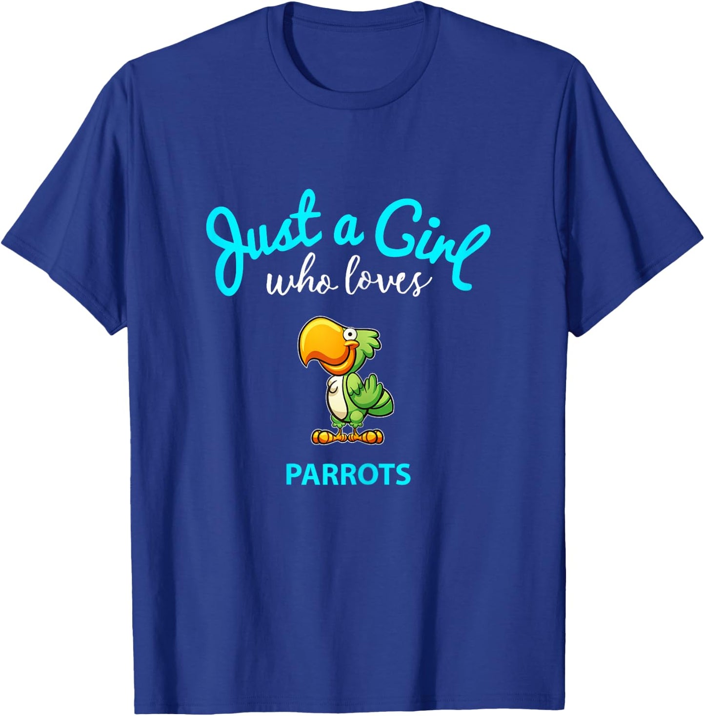 Parrot Shirt for Girls | Children Parrot T-Shirt - T-Shirt | Royal