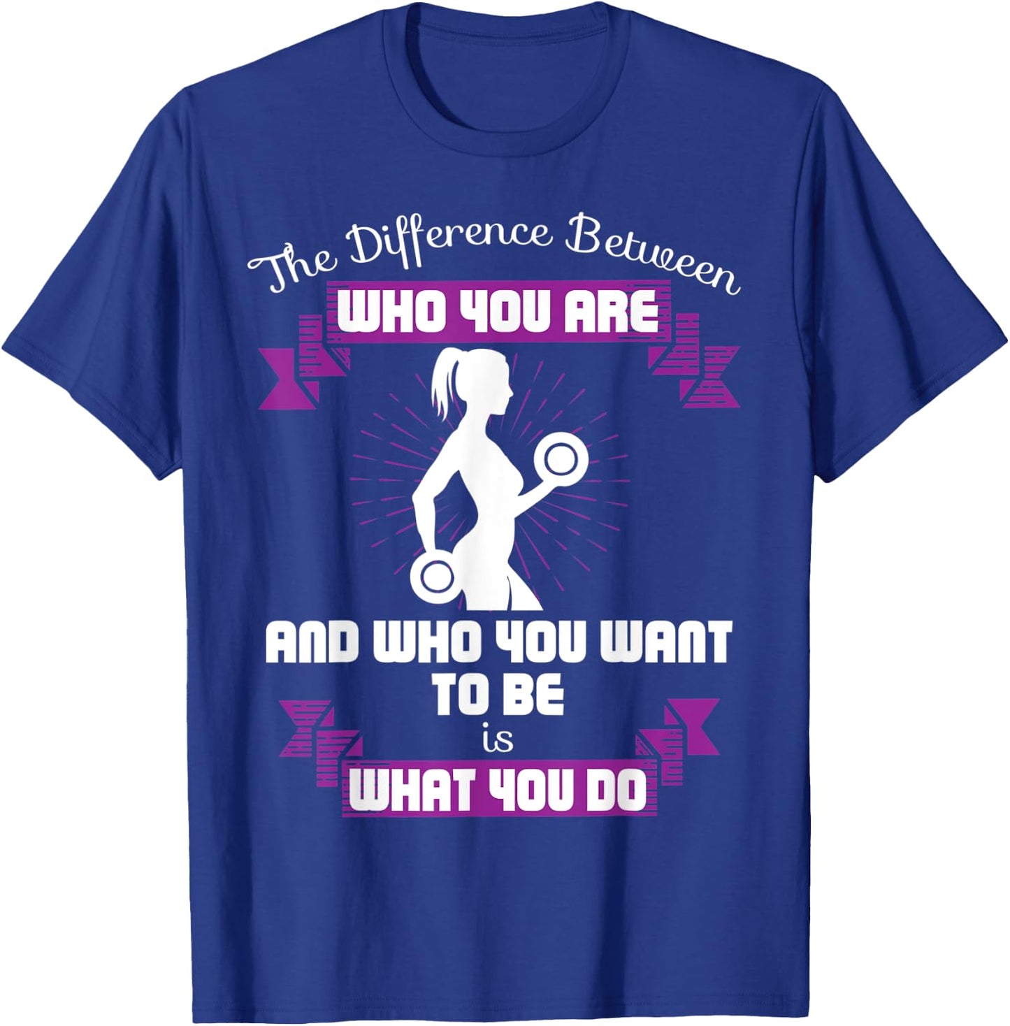 Women Workout Quote Gym Saying Cool Fitness Lover Gift T-Shirt - T-Shirt | Royal