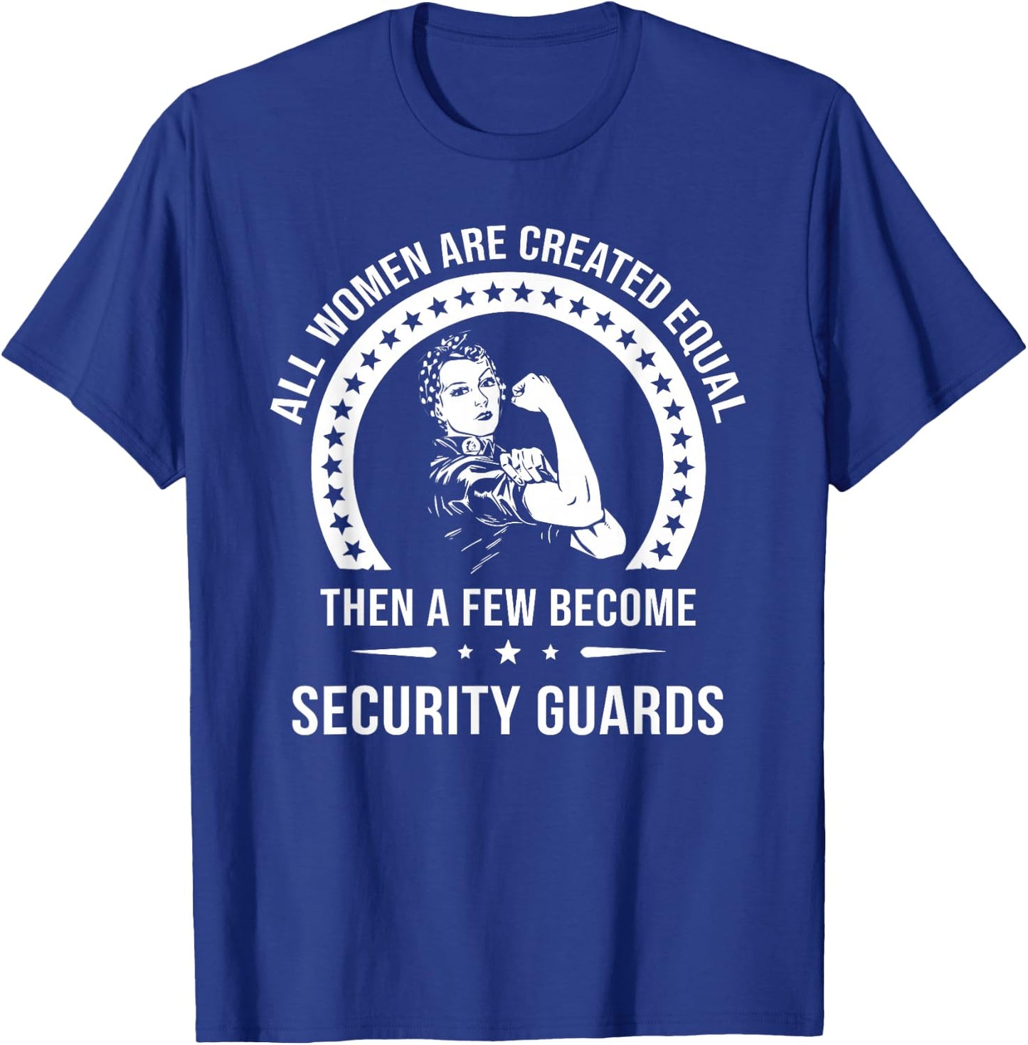 Women's Safety Personnel Shirt | Security Guard T-Shirt - T-Shirt | Royal