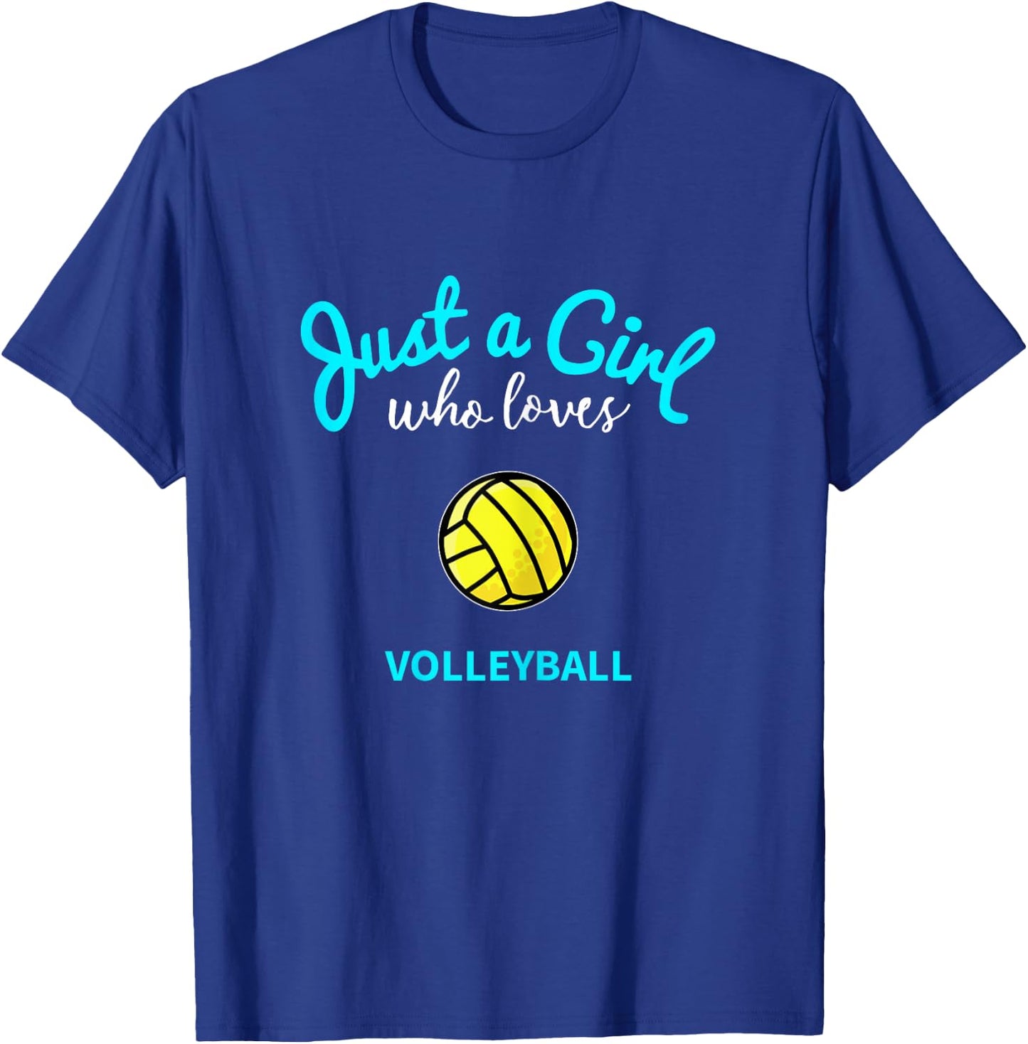 Volleyball Jersey for Girls | Kids Volleyball T-Shirt - T-Shirt | Royal