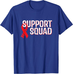 Squamous Cell Carcinoma Awareness Support Squad T-Shirt - T-Shirt | Royal