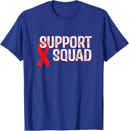 Squamous Cell Carcinoma Awareness Support Squad T-Shirt - T-Shirt | Royal