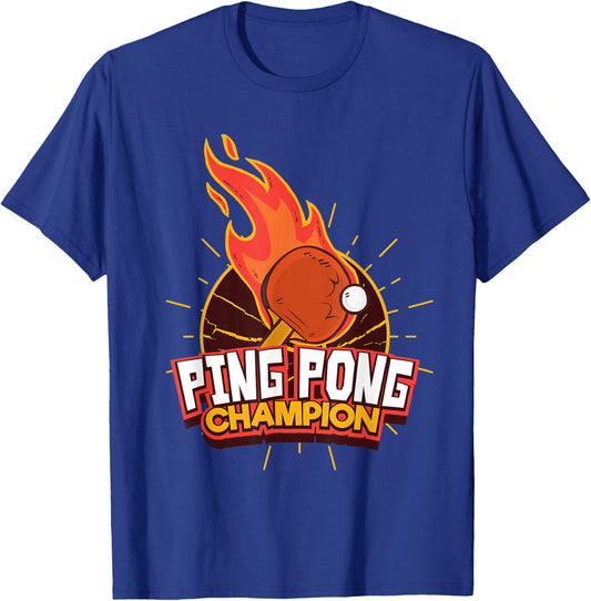 Ping Pong Champion Table Tennis T-Shirt - T-Shirt | Royal
