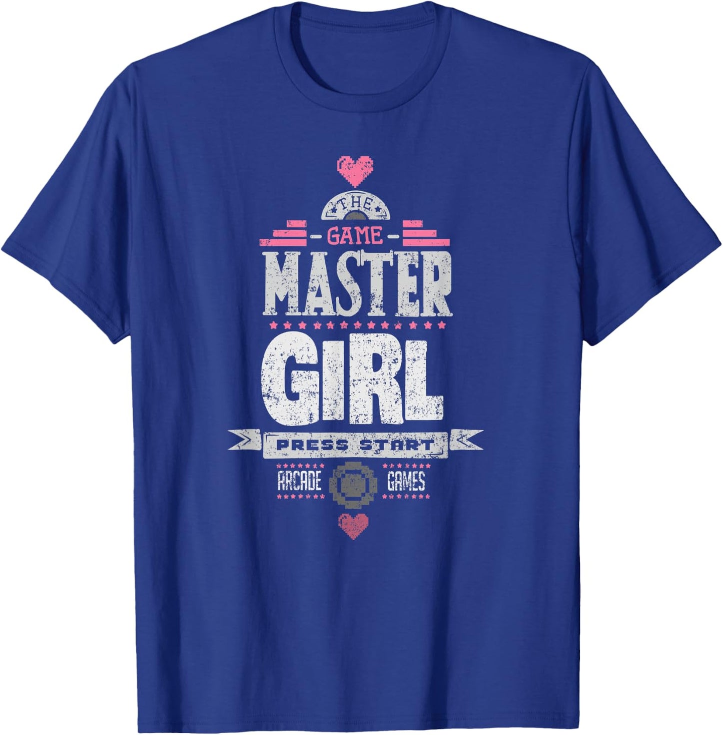 Master Gamer Girl Retro Arcade Games Player Women T-Shirt - T-Shirt | Royal
