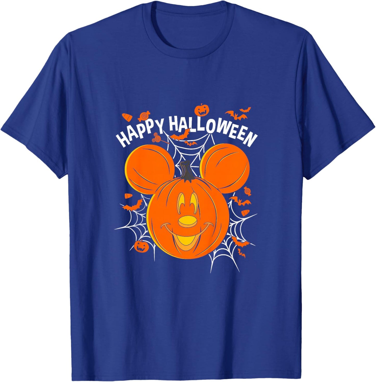 Kids Disney Mickey and Friends Halloween Mickey Pumpkin Youth T-Shirt - T-Shirt | Royal