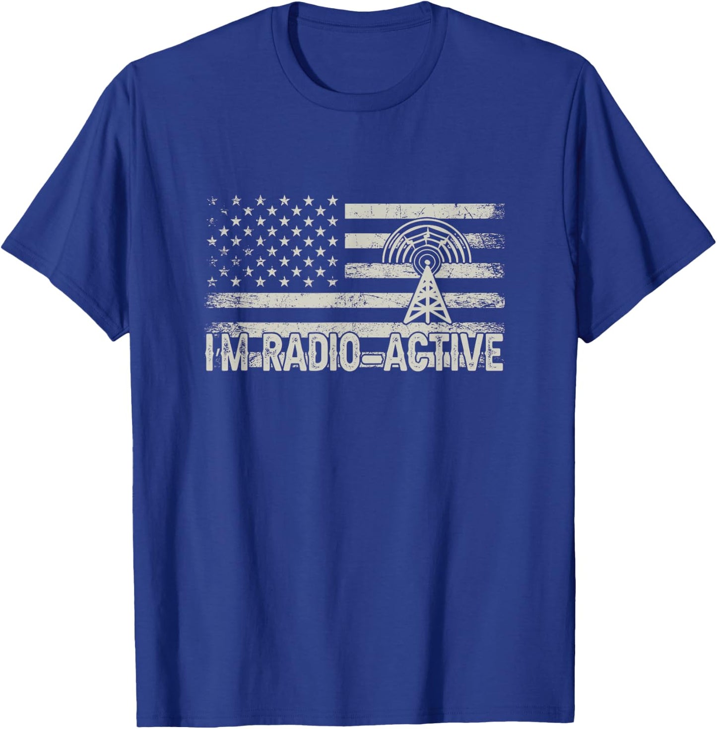 Ham Radio USA Flag - Amateur Radio and Ham Radio Operator Men T-Shirt - T-Shirt | Royal
