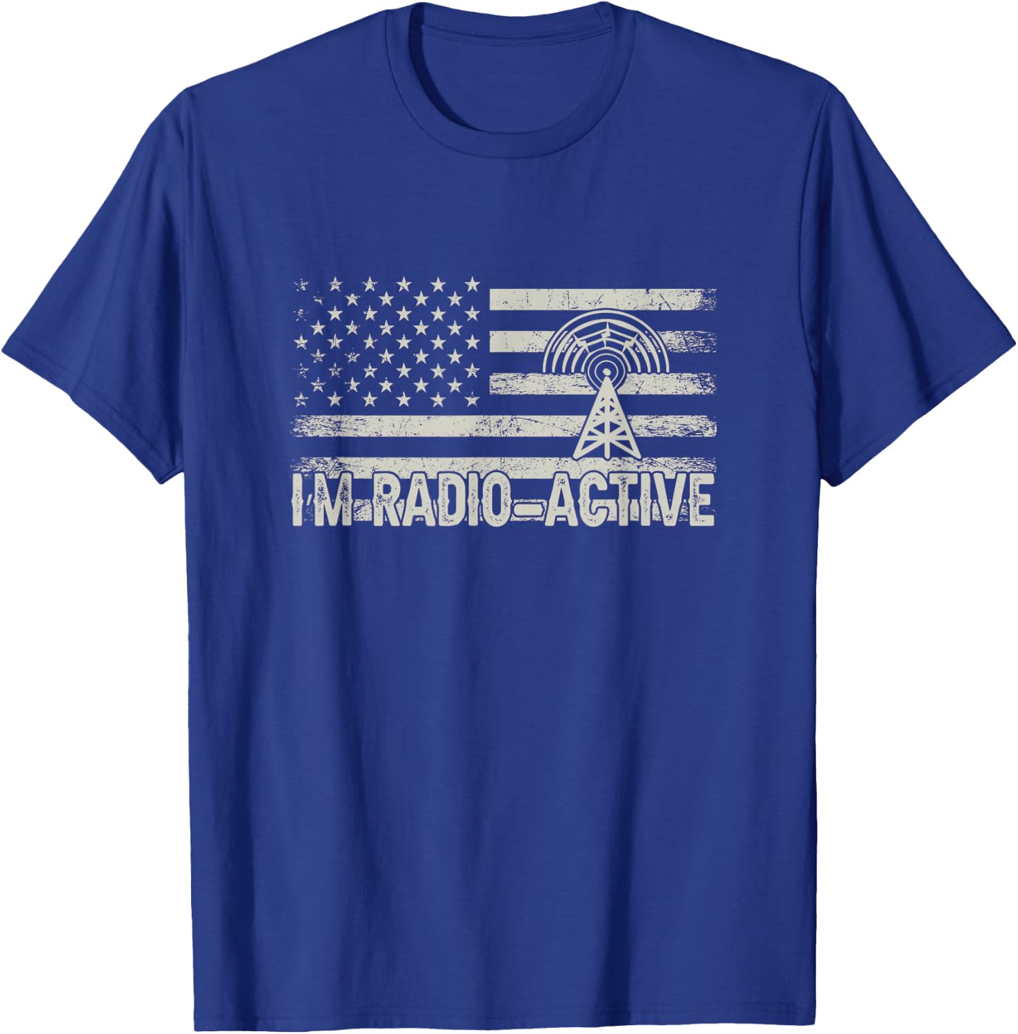 Ham Radio USA Flag - Amateur Radio and Ham Radio Operator Men T-Shirt - T-Shirt | Royal