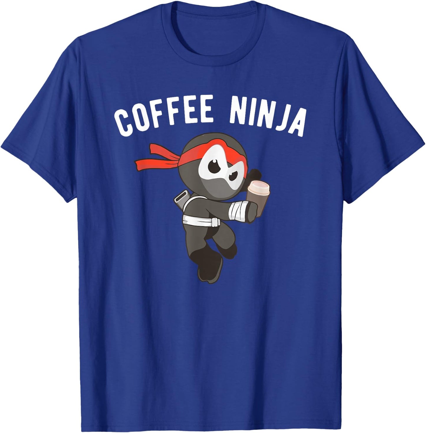 Coffee Ninja Martial Arts Barista Ninjutsu T-Shirt - T-Shirt | Royal