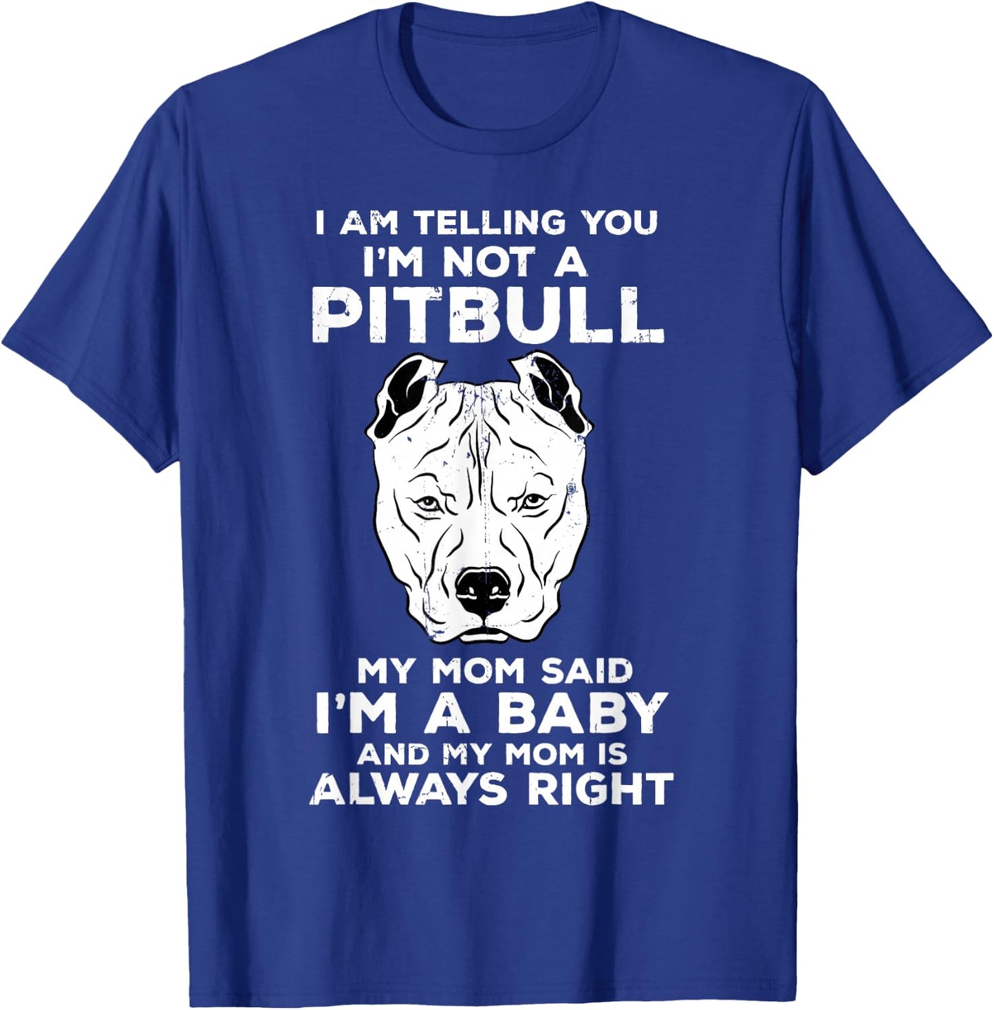 Pitbull Mom Pit Bull Terrier Dog Lover Owner Mommy Pibble T-Shirt - T-Shirt | Royal