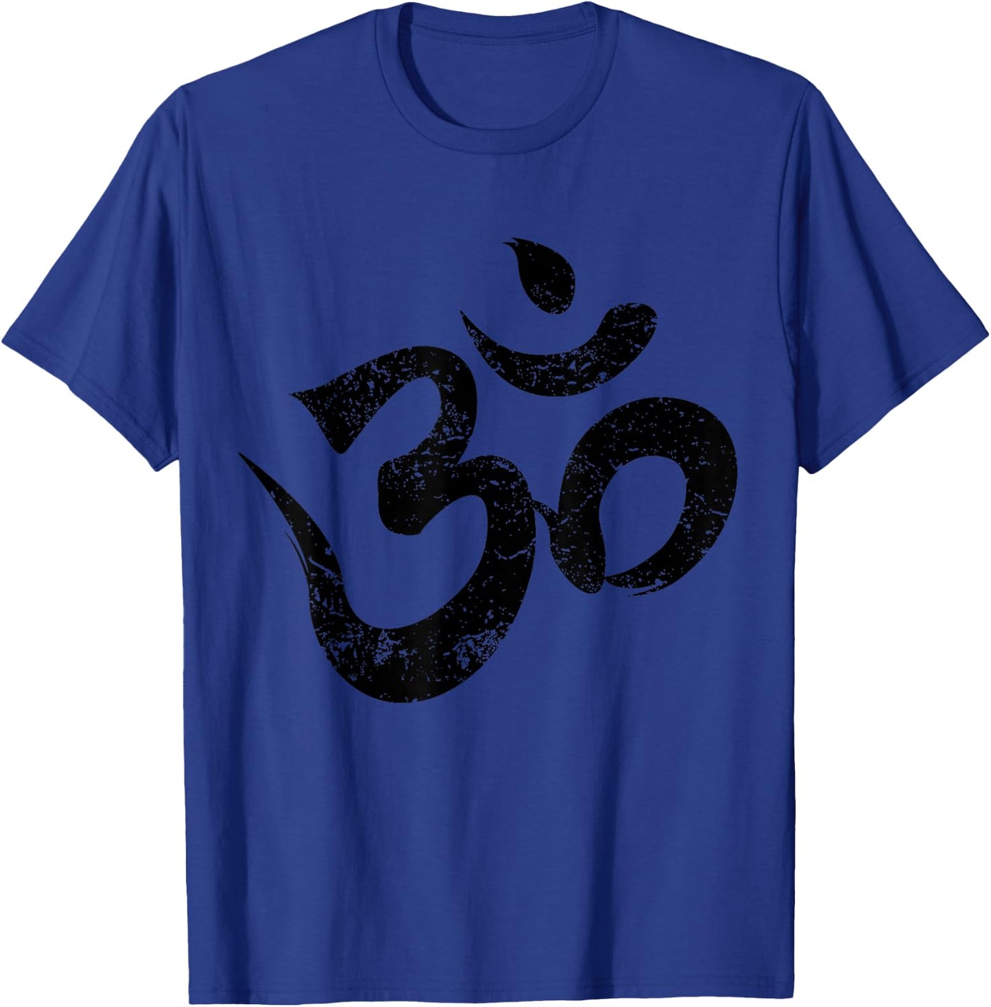 Distressed Om Meditation Spiritual Indian Yoga Symbol Om T-Shirt - T-Shirt | Royal