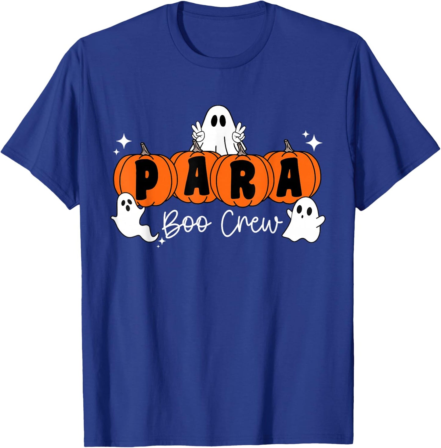 Team Paraprofessional Boo Crew Ghost Parapro Halloween T-Shirt - T-Shirt | Royal