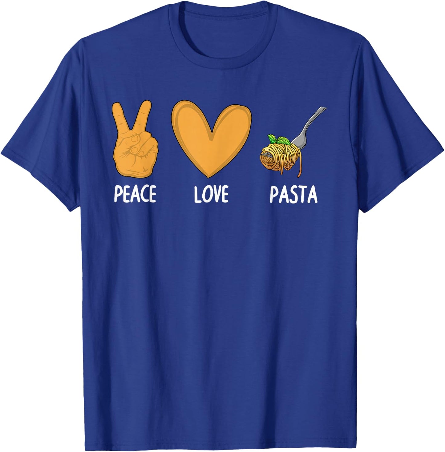 Funny Pasta Art Women Italian Food Italy Pasta Lover T-Shirt - T-Shirt | Royal