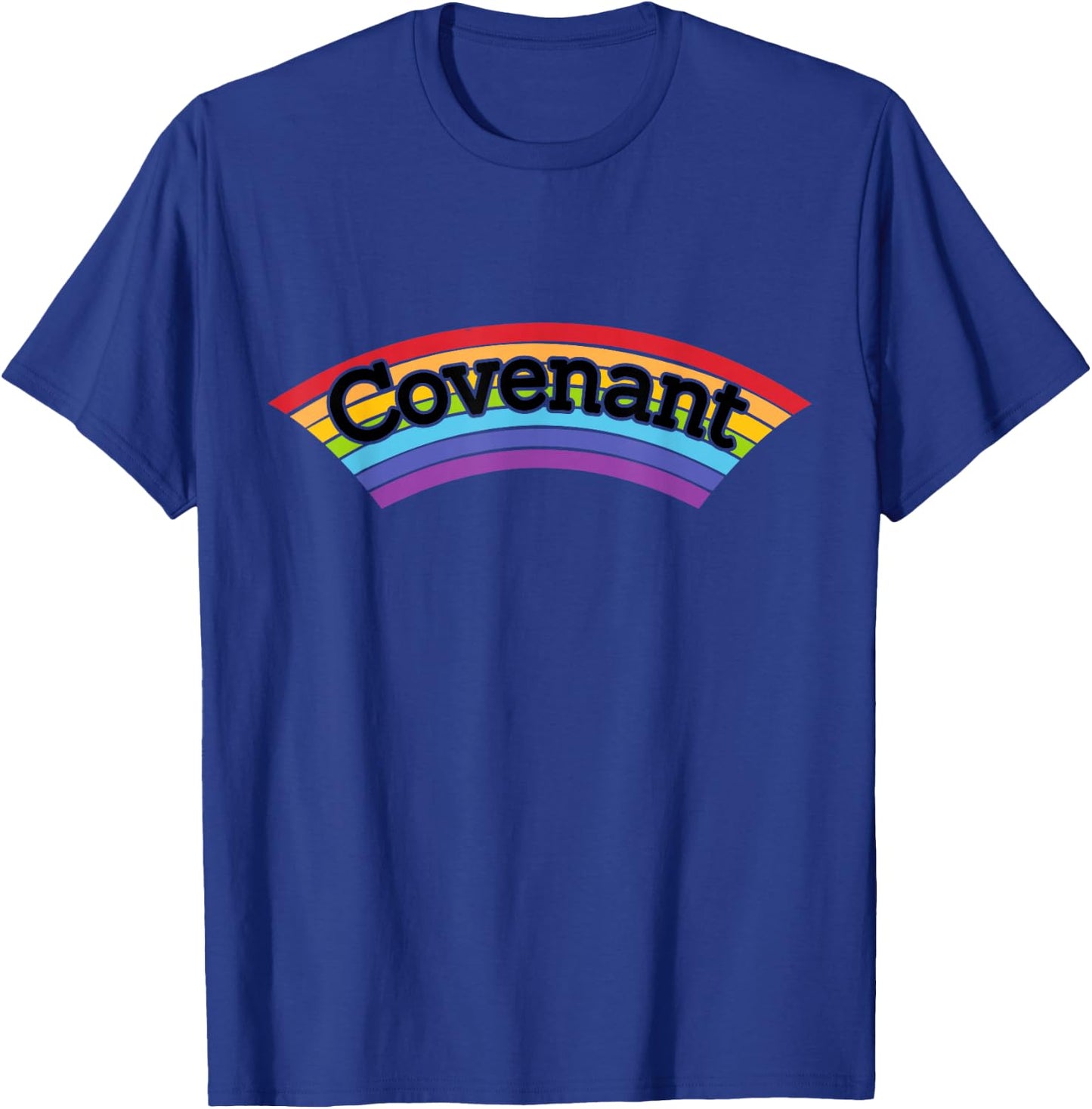 Covenant Rainbow Everlasting Love Peace Christian Apparel T-Shirt - T-Shirt | Royal