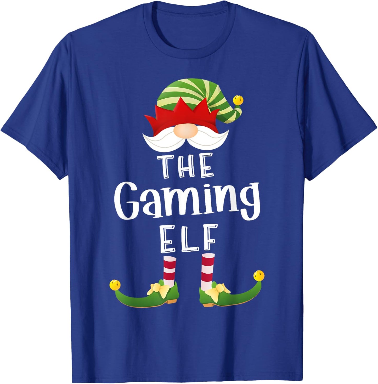 Gaming Elf Group Christmas Funny Pajama Party T-Shirt - T-Shirt | Royal