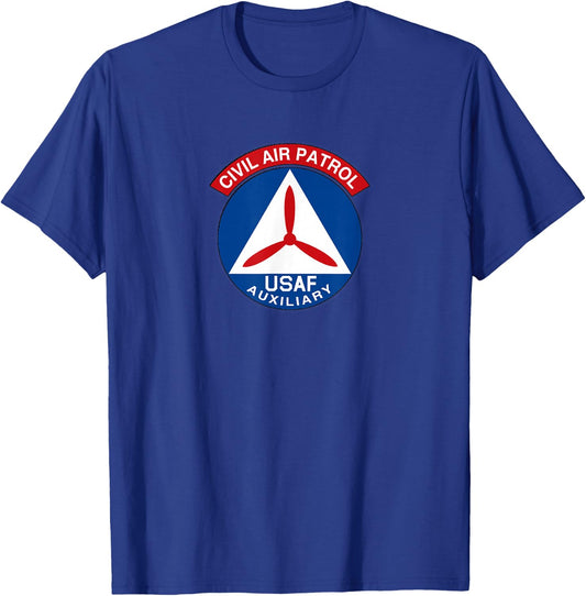 Best Civil Air Patrol Gifts Patch Air Force Auxiliary USAF T-Shirt - T-Shirt | Royal