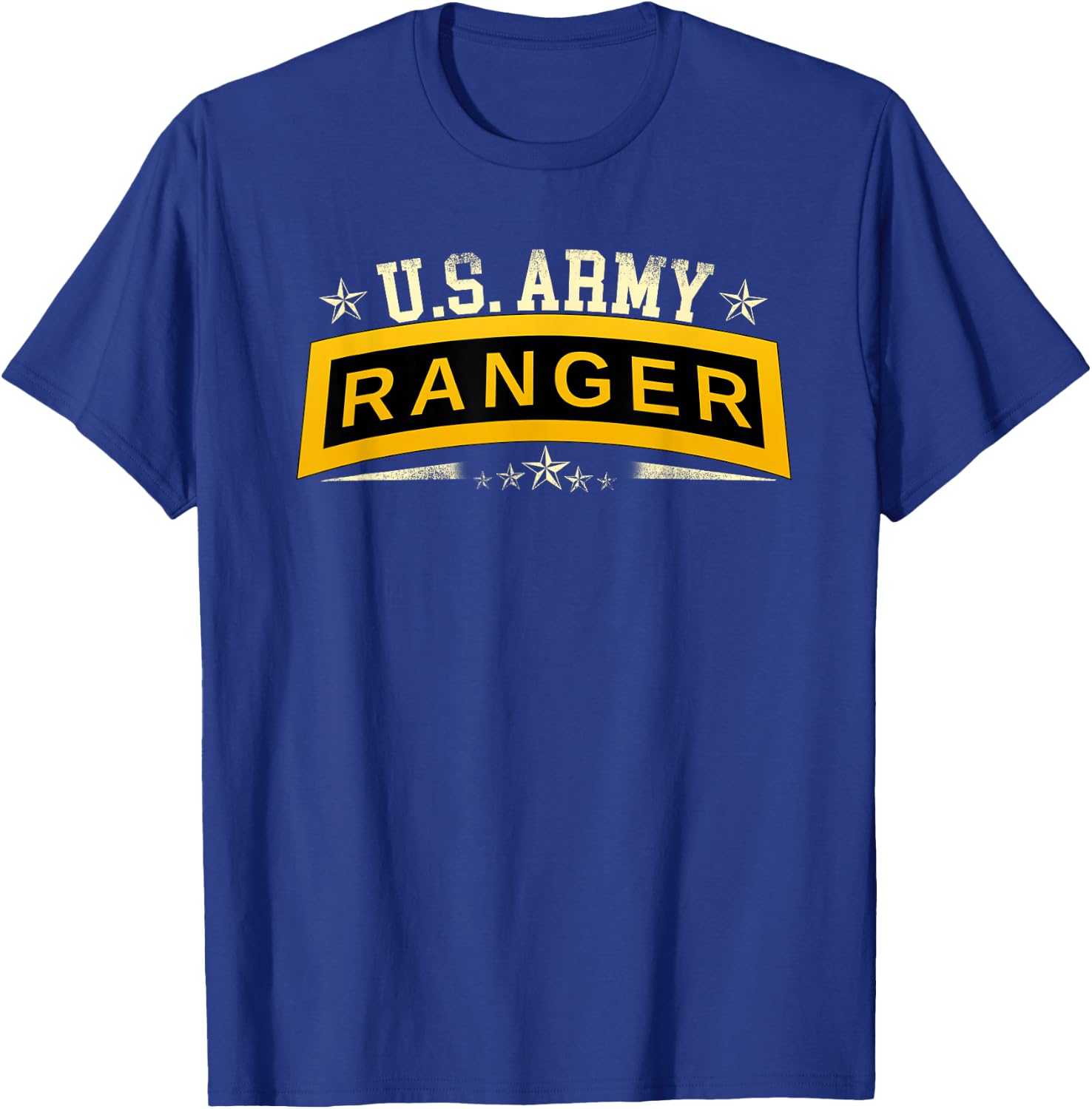 US Army Ranger Tab - Airborne Ranger Veteran Military T-Shirt - T-Shirt | Royal