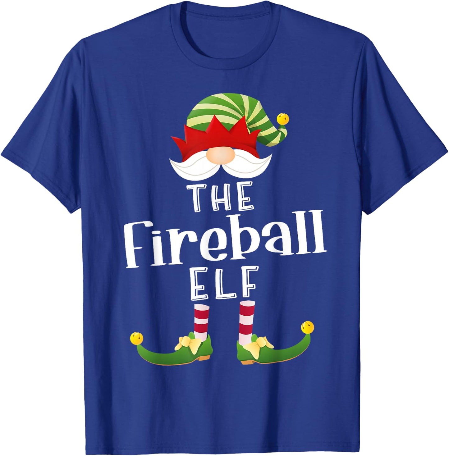 Fireball Elf Group Christmas Funny Pajama Party T-Shirt - T-Shirt | Royal