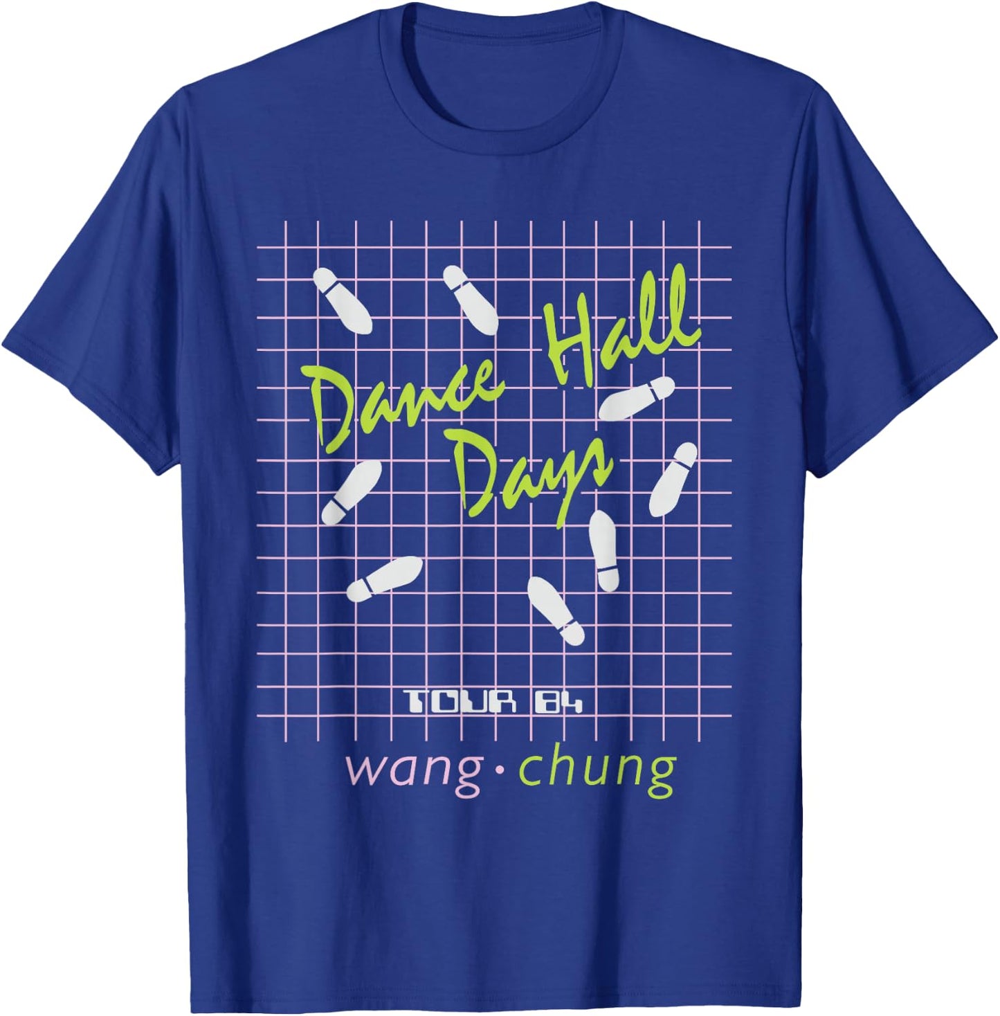 Wang Chung Dance Hall Days - Have Fun Quiz on Back T-Shirt - T-Shirt | Royal
