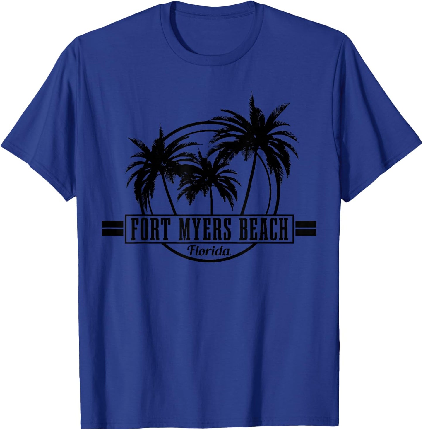 Fort Myers Beach Florida USA America Vintage T-Shirt - T-Shirt | Royal