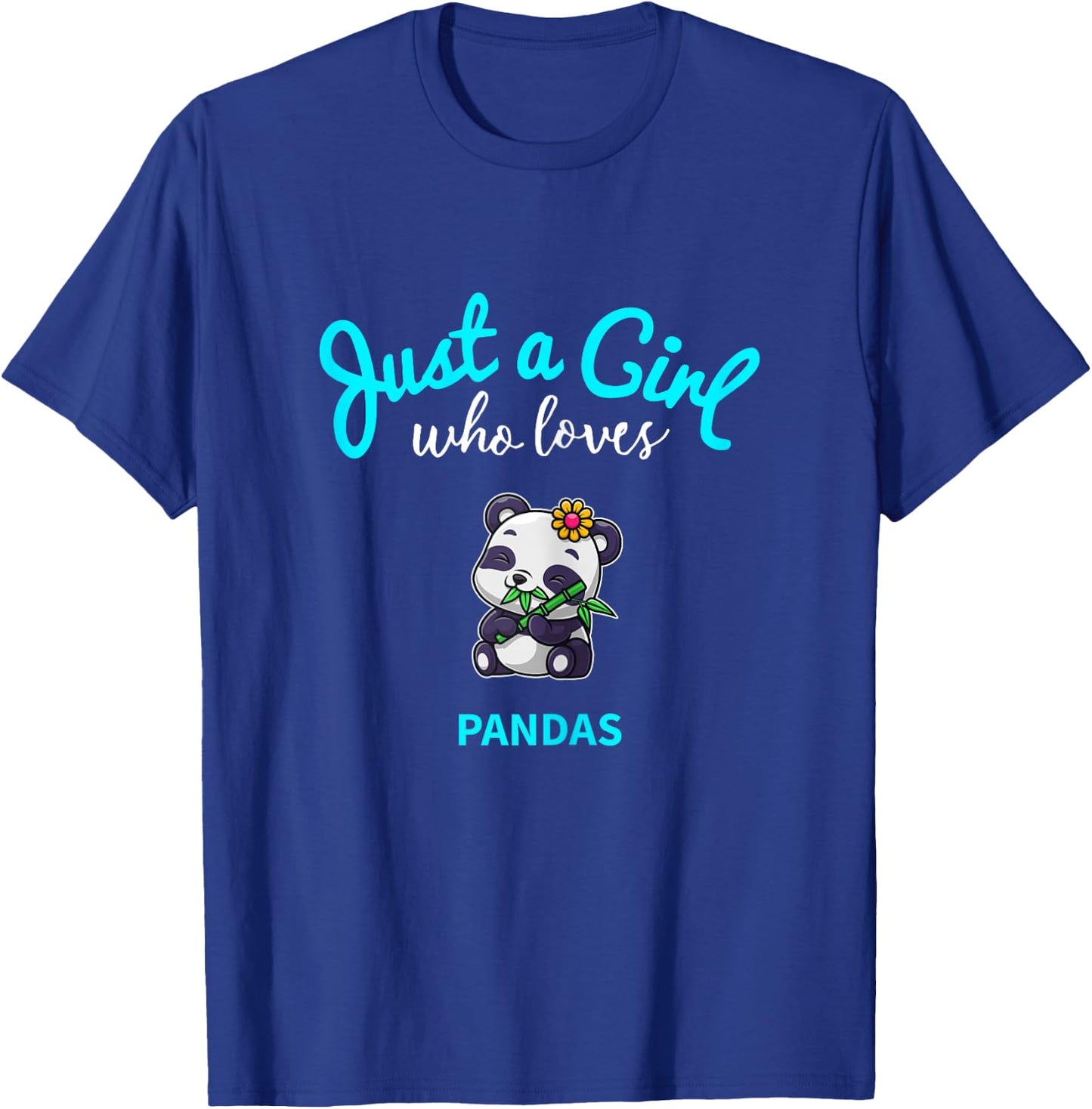 Panda Shirt for Girls | Kids Panda T-Shirt - T-Shirt | Royal