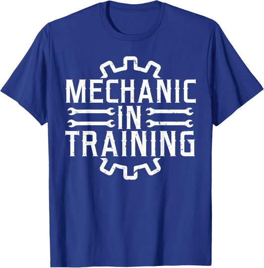 Diesel Aircraft Car Mechanic In Training T-Shirt - T-Shirt | Royal