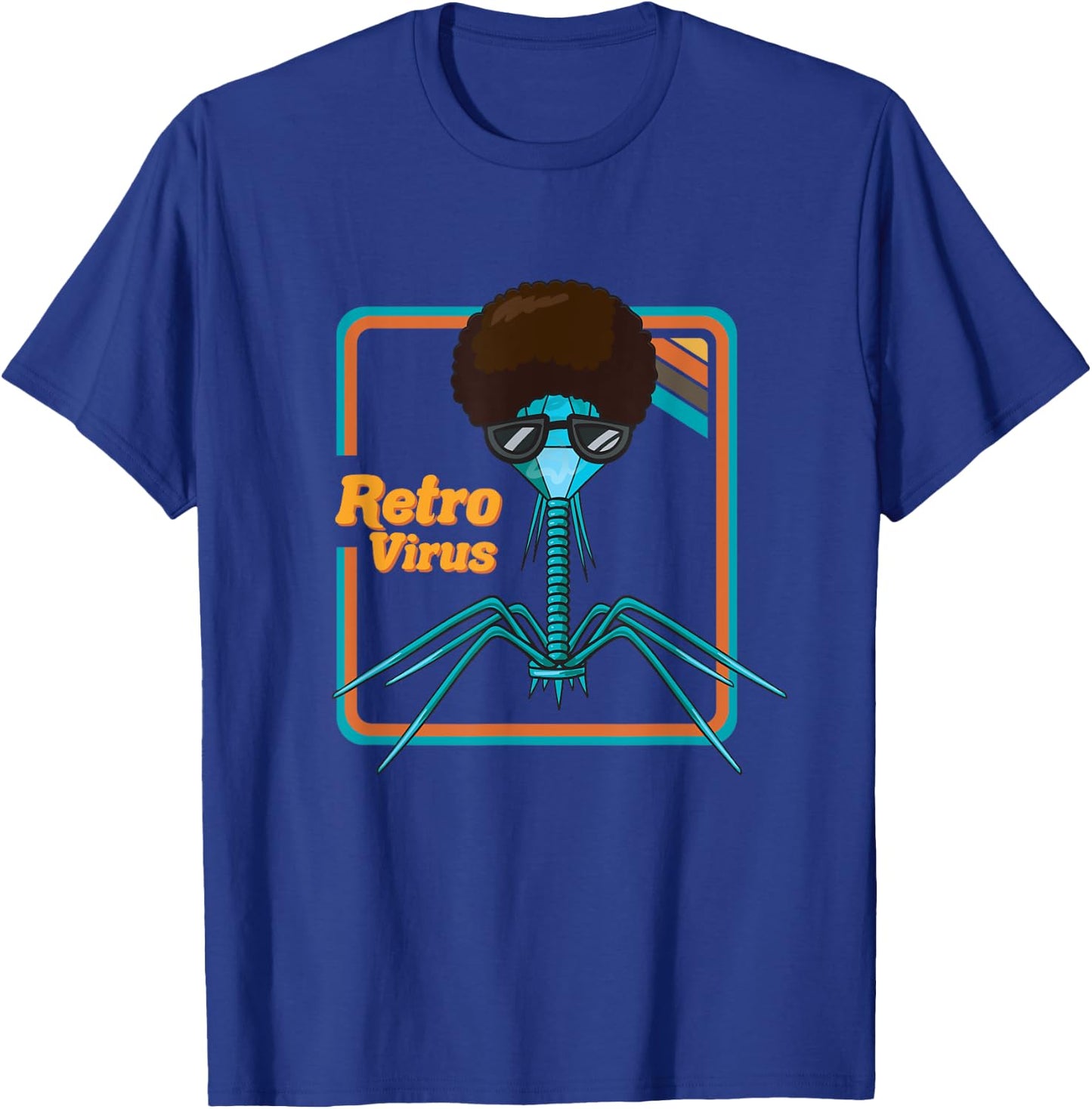 Retrovirus Microbiologist Bacteria Biology Teacher Biologist T-Shirt - T-Shirt | Royal