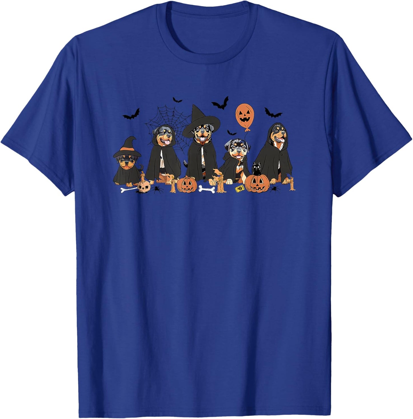 Funny Rottweiler Halloween Ghost Dog T-Shirt - T-Shirt | Royal