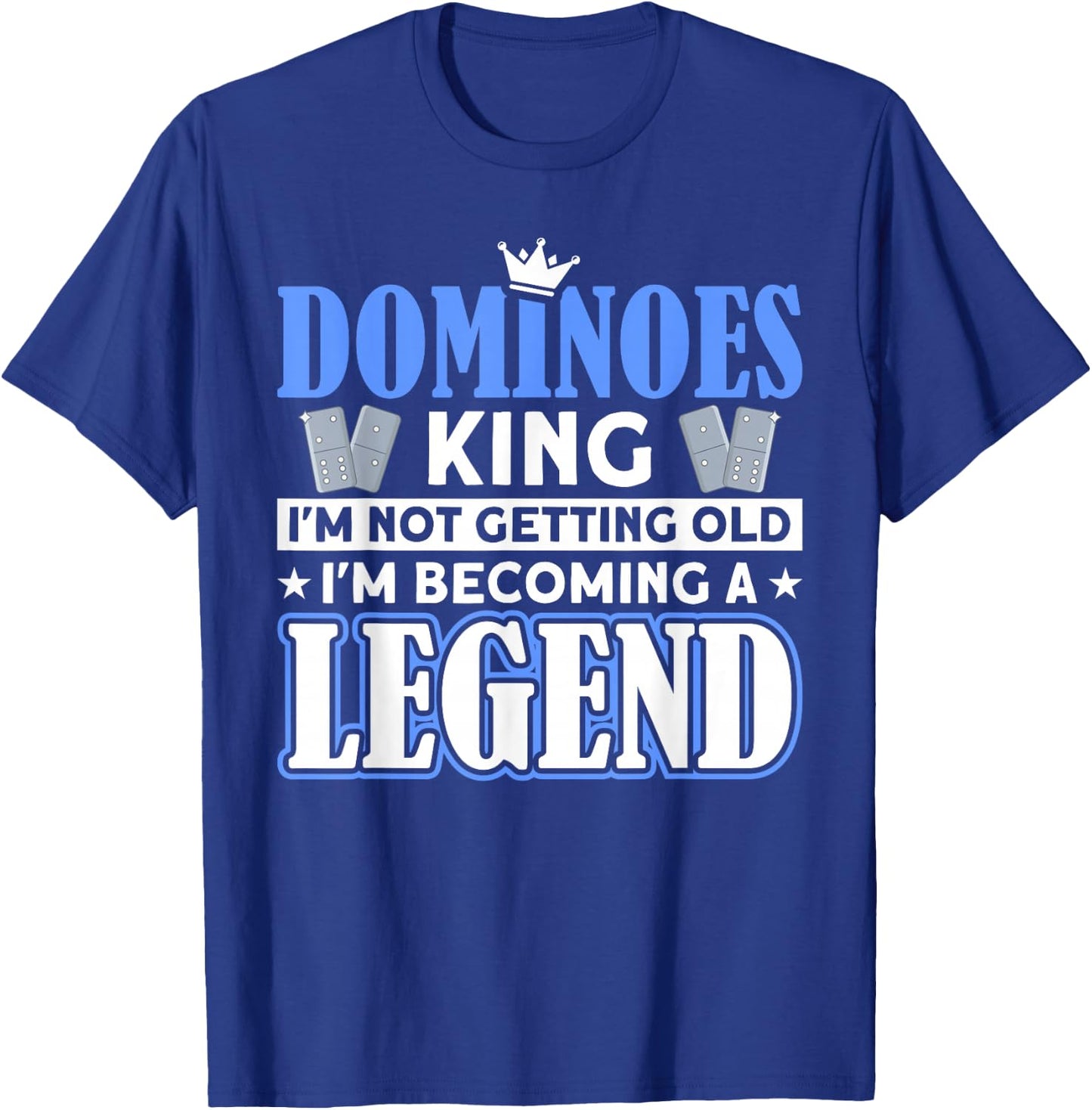 Domino Tile Game Domino Player Domino Game T-Shirt - T-Shirt | Royal
