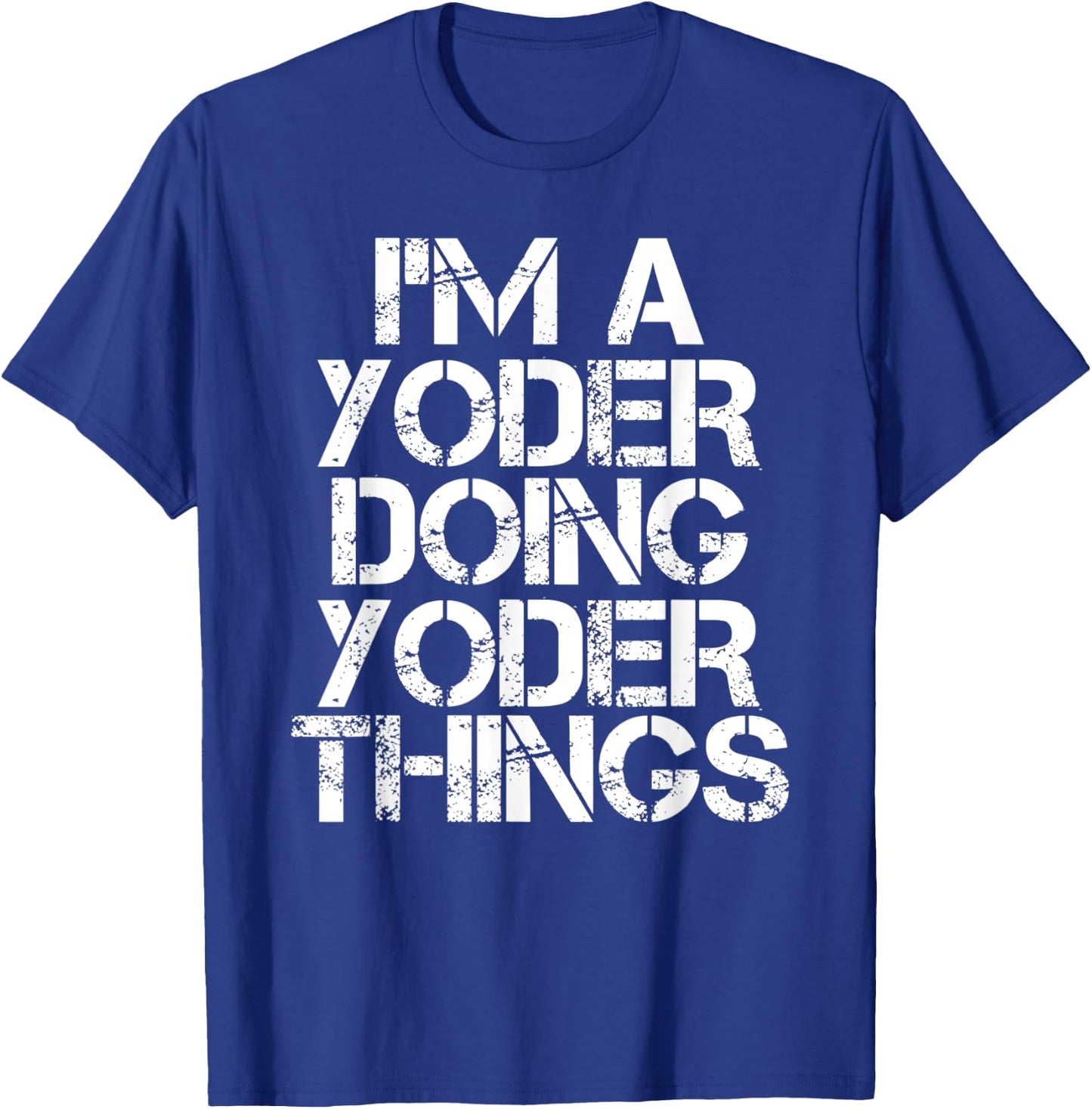 YODER Funny Surname Family Tree Birthday Reunion Gift T-Shirt - T-Shirt | Royal