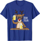 Funny Christmas Alcohol Shirt. Brew Dolph Beer Drinking Deer T-Shirt - T-Shirt | Royal