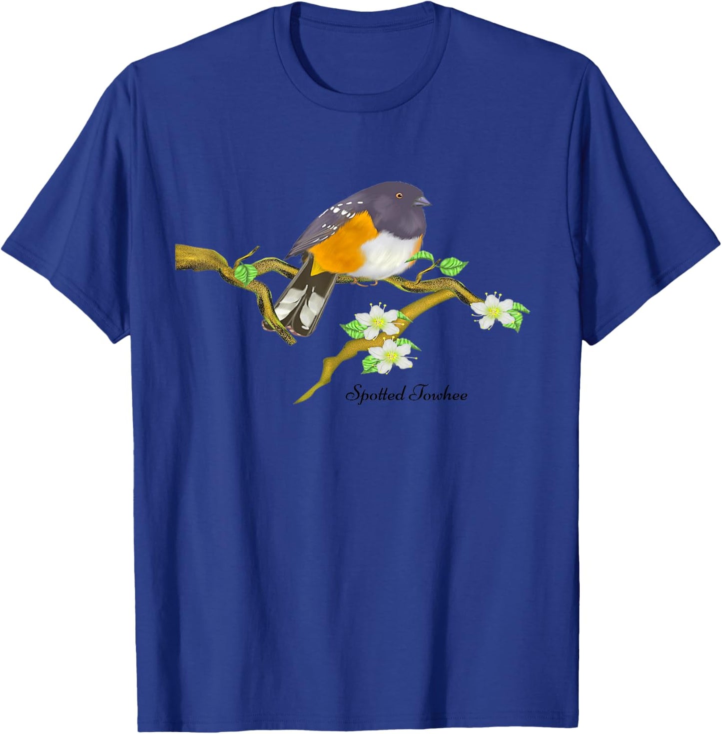 Spotted Towhee Beautiful Bird T-Shirt - T-Shirt | Royal