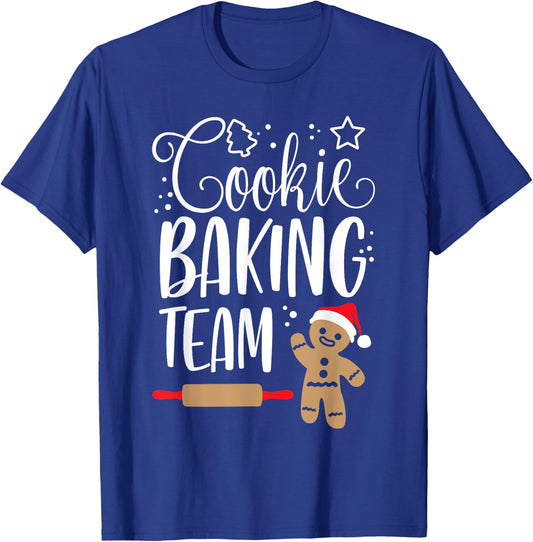 Cookie Baking Team Christmas Squad Xmas Crew m Gingerbread T-Shirt - T-Shirt | Royal